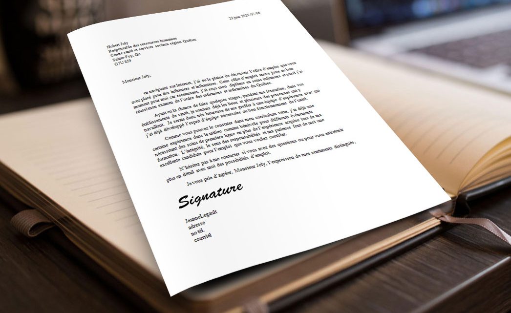 Lettre de motivation | Infirmier et Infirmière Lettre de motivation | Infirmier et Infirmière
