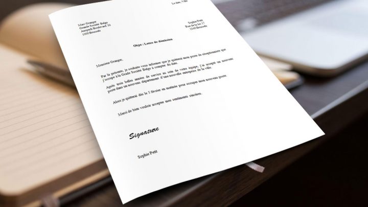 Exemple de lettre de démission pour la Belgique