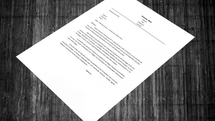 Lettre de motivation | commis aux rendez-vous