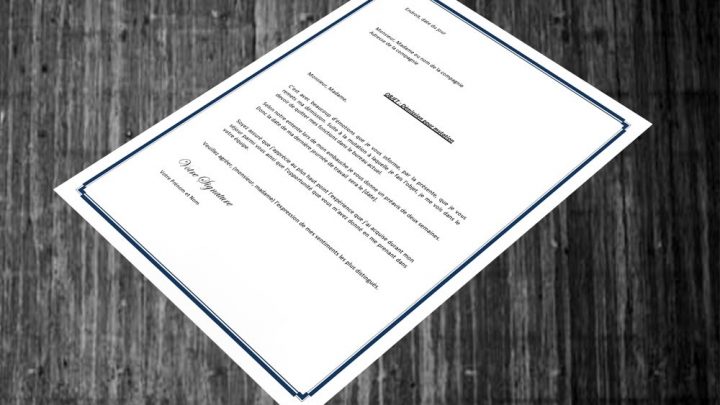 Lettre de démission pour mutation