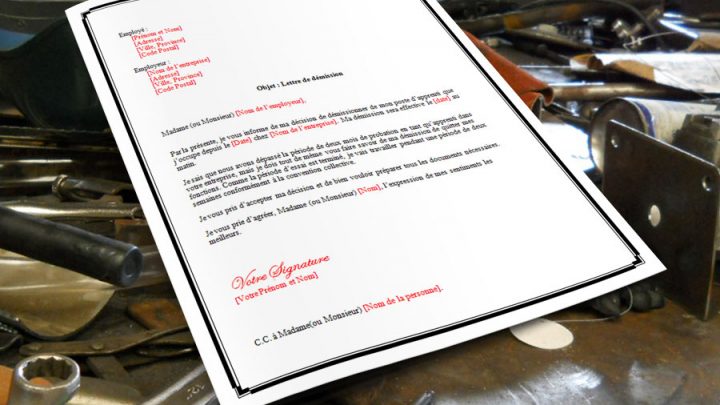 Lettre de démission pour apprenti