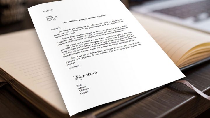 Lettre de motivation | Éducatrice en garderie