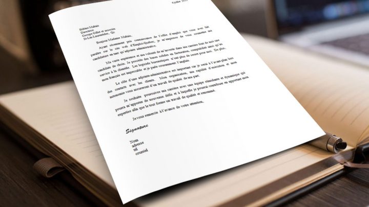 Lettre de motivation | Adjointe administrative