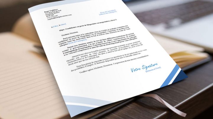 Lettre de présentation pour une Magasinière ou un Magasinier