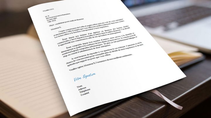 Lettre de motivation | Analyste financier