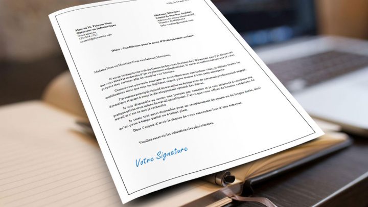 Orthophoniste Scolaire – Lettre de présentation