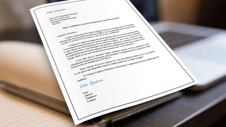 Lettre de présentation pour un(e) préposé(e) à l’entretien ménager