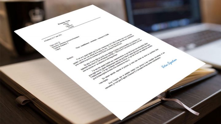 Secrétaire – Lettre de présentation