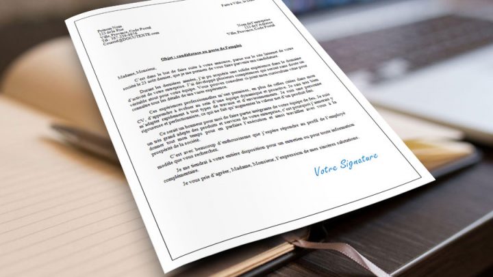 Lettre de couverture