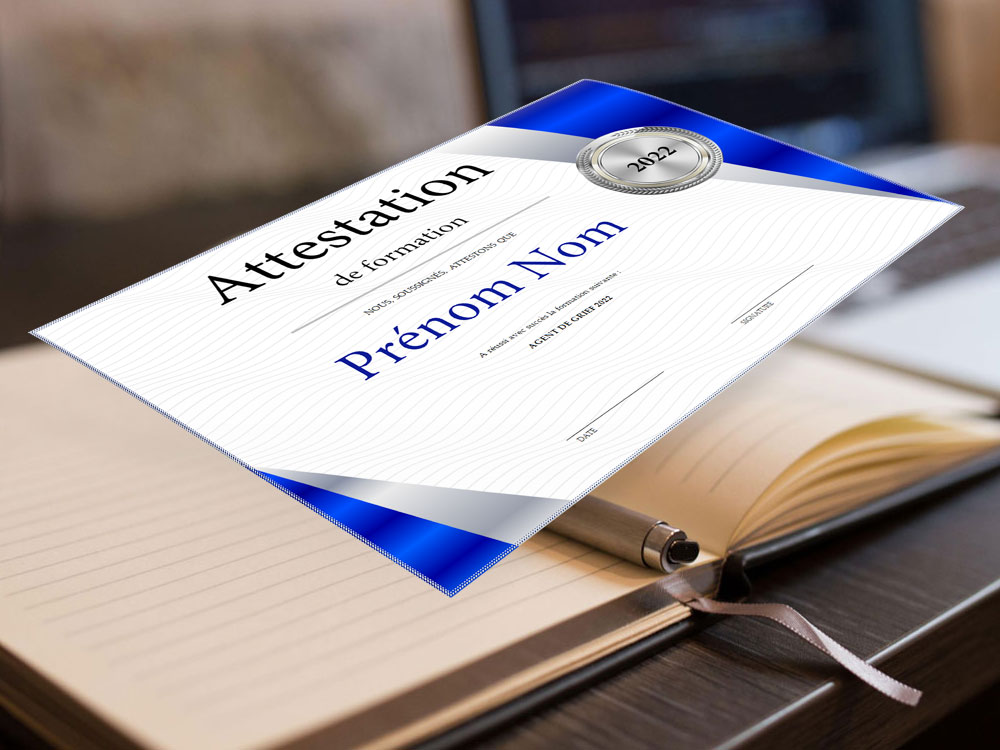 Modèle D'attestation De Formation Word Gratuit www.docutexte.com